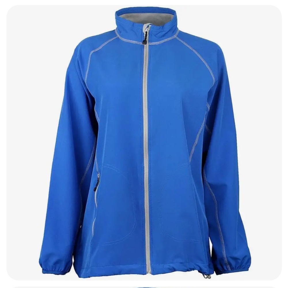 River's End 4-Way Stretch Jacket Womens   Athletic    - Blue Sz XL